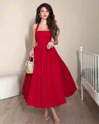 Scarlet Elegance Dress