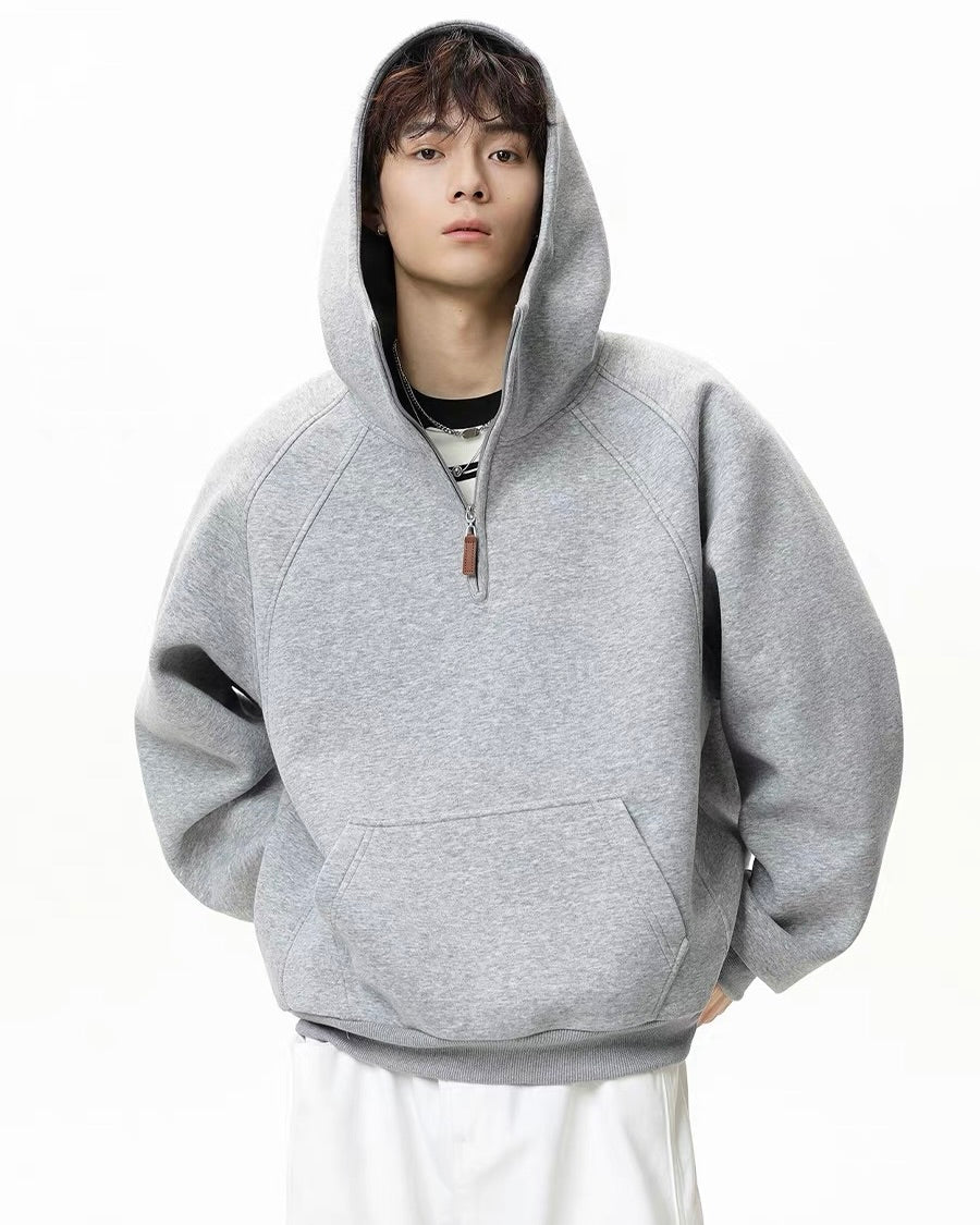 Half Zip Oversized Hoodie
