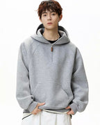 Half Zip Oversized Hoodie