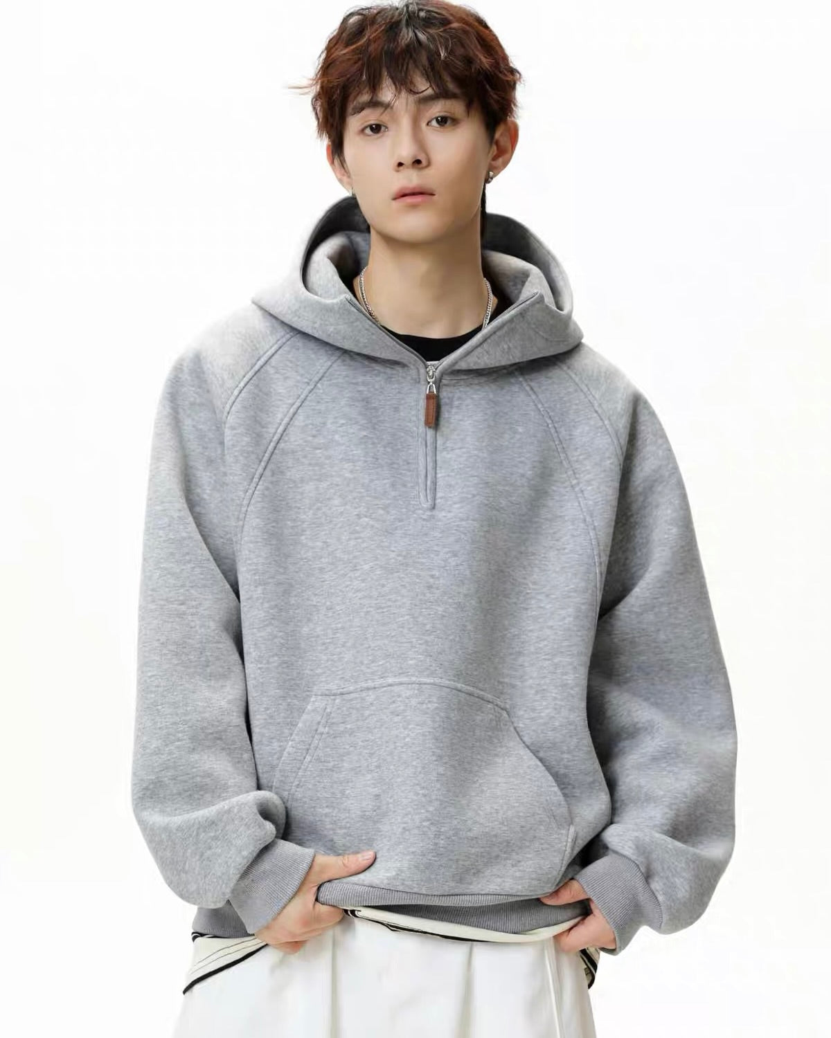 Half Zip Oversized Hoodie