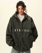 Sherpa Lined Oversized Zip Hoodie