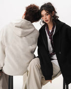 Oversized Basic Zip Hoodie