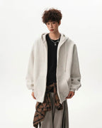 Oversized Basic Zip Hoodie