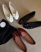 French Studded Ballet Flats