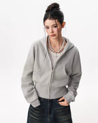 Cropped Zip Hoodie