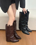 Retro Knee High Boots