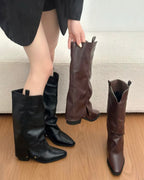Retro Knee High Boots