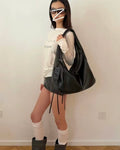 Woven Slouchy Shoulder Bag