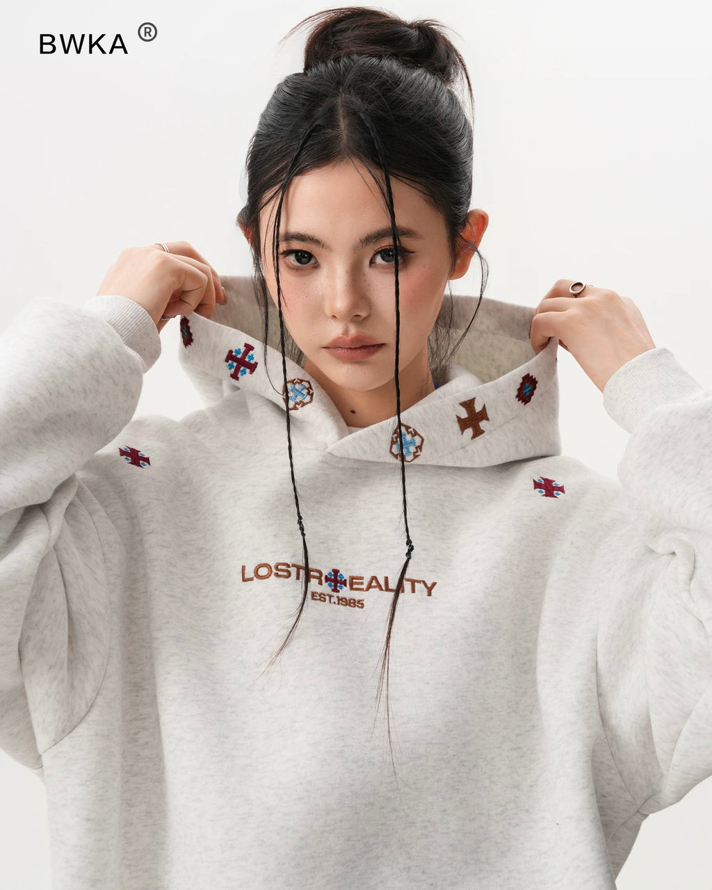 "Lost Reality" Embroidered Hoodie