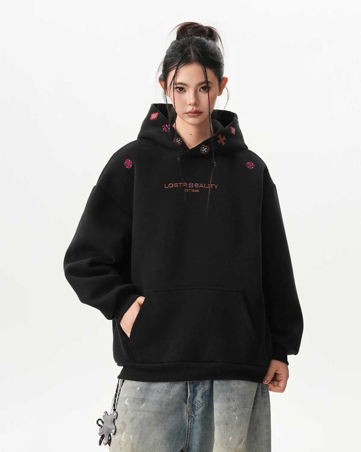 "Lost Reality" Embroidered Hoodie