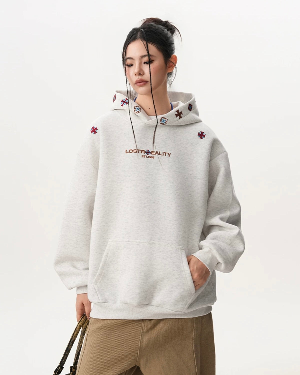 "Lost Reality" Embroidered Hoodie