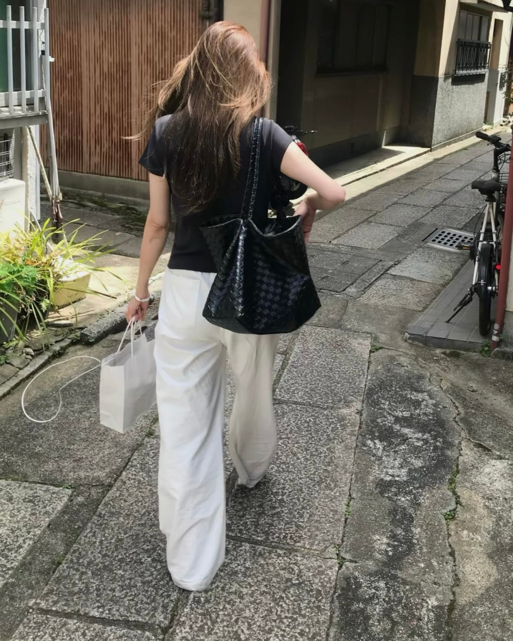 Woven Shoulder Bag