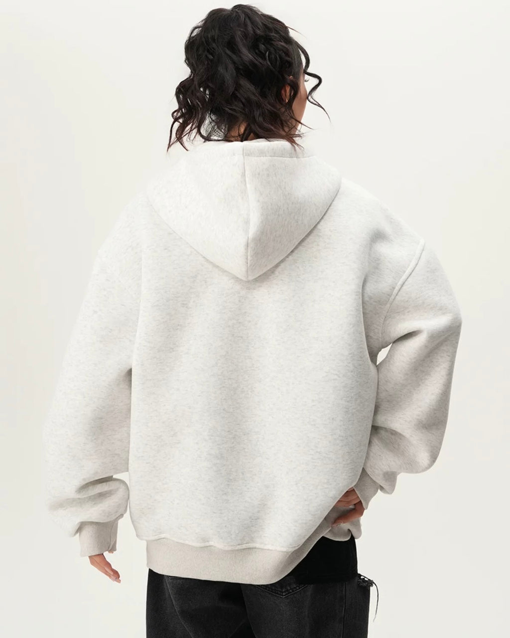 Half-Zip Oversized Hoodie