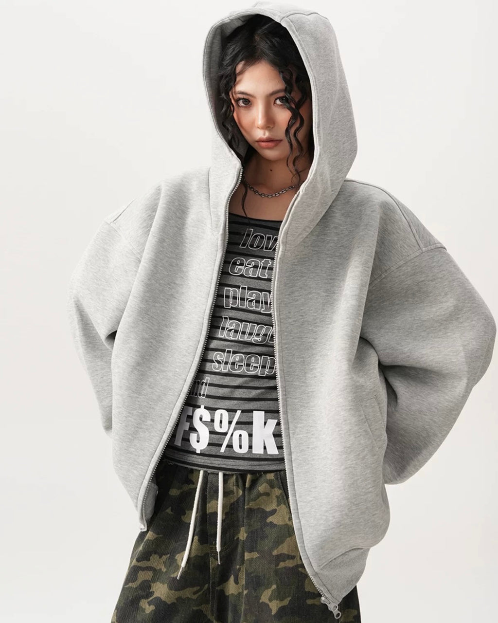 Premium Oversized Zip-Up Hoodie