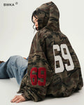 Camo Oversized Zip-Up Hoodie