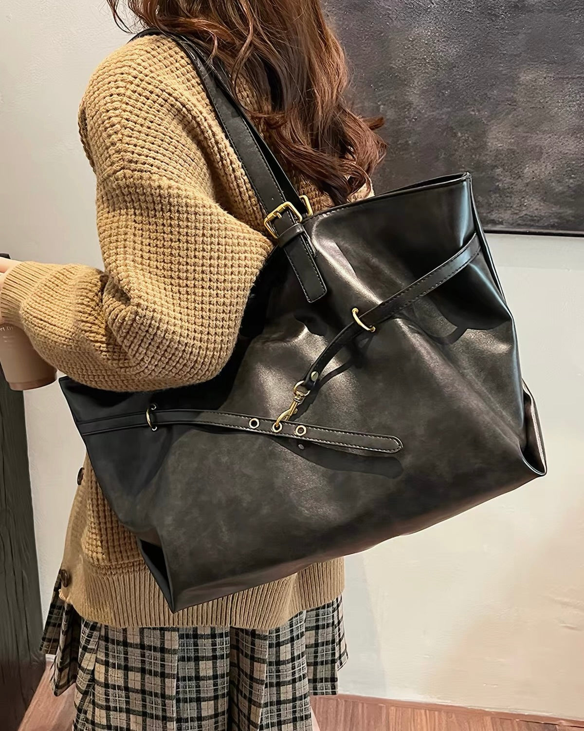 Vintage Oversized Tote Bag