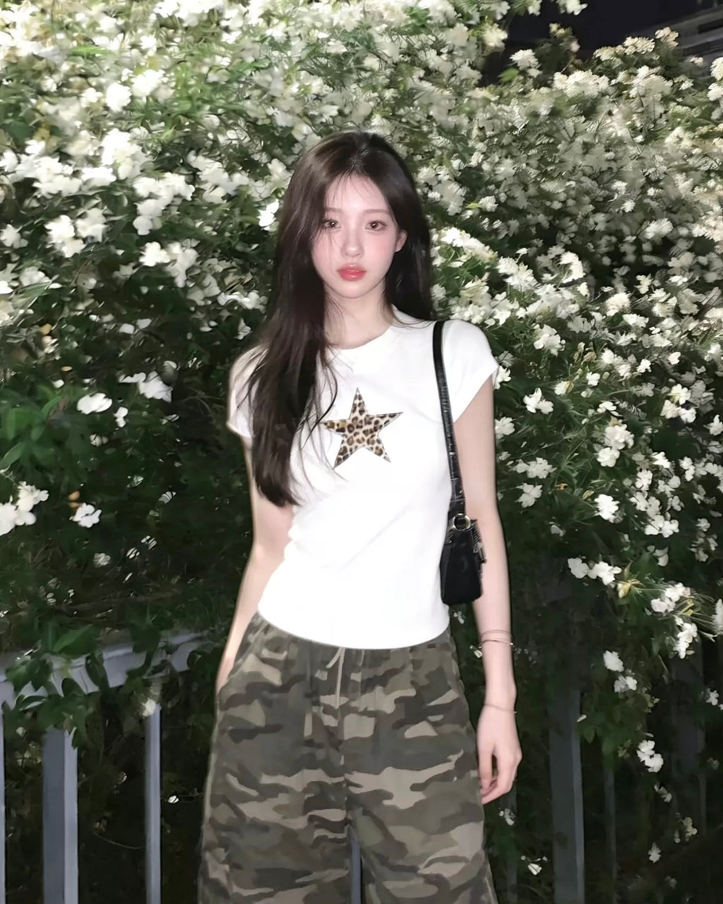 Leopard Star Slim T-Shirt