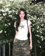 Leopard Star Slim T-Shirt