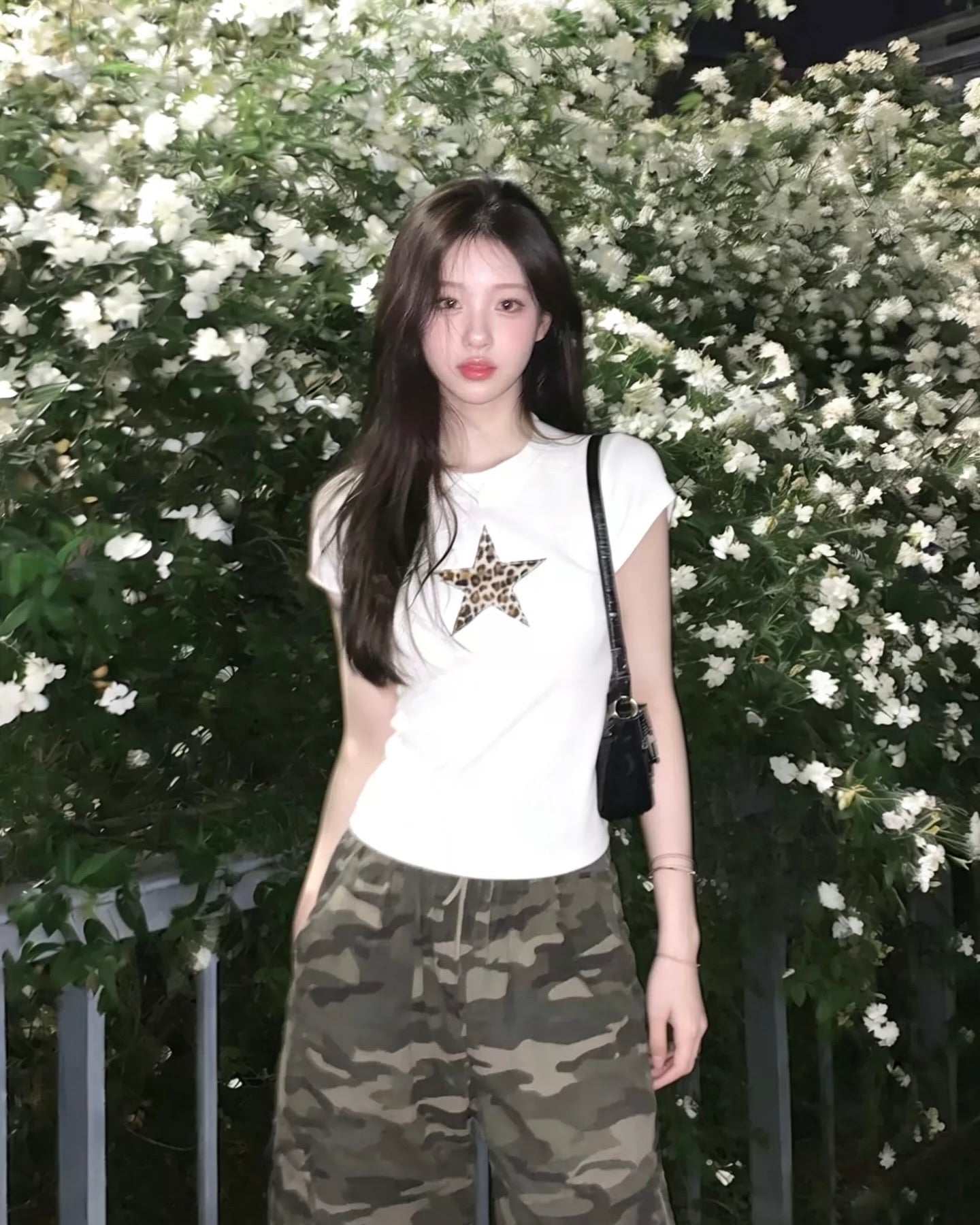 Leopard Star Slim T-Shirt
