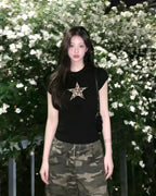 Leopard Star Slim T-Shirt