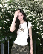 Leopard Star Slim T-Shirt