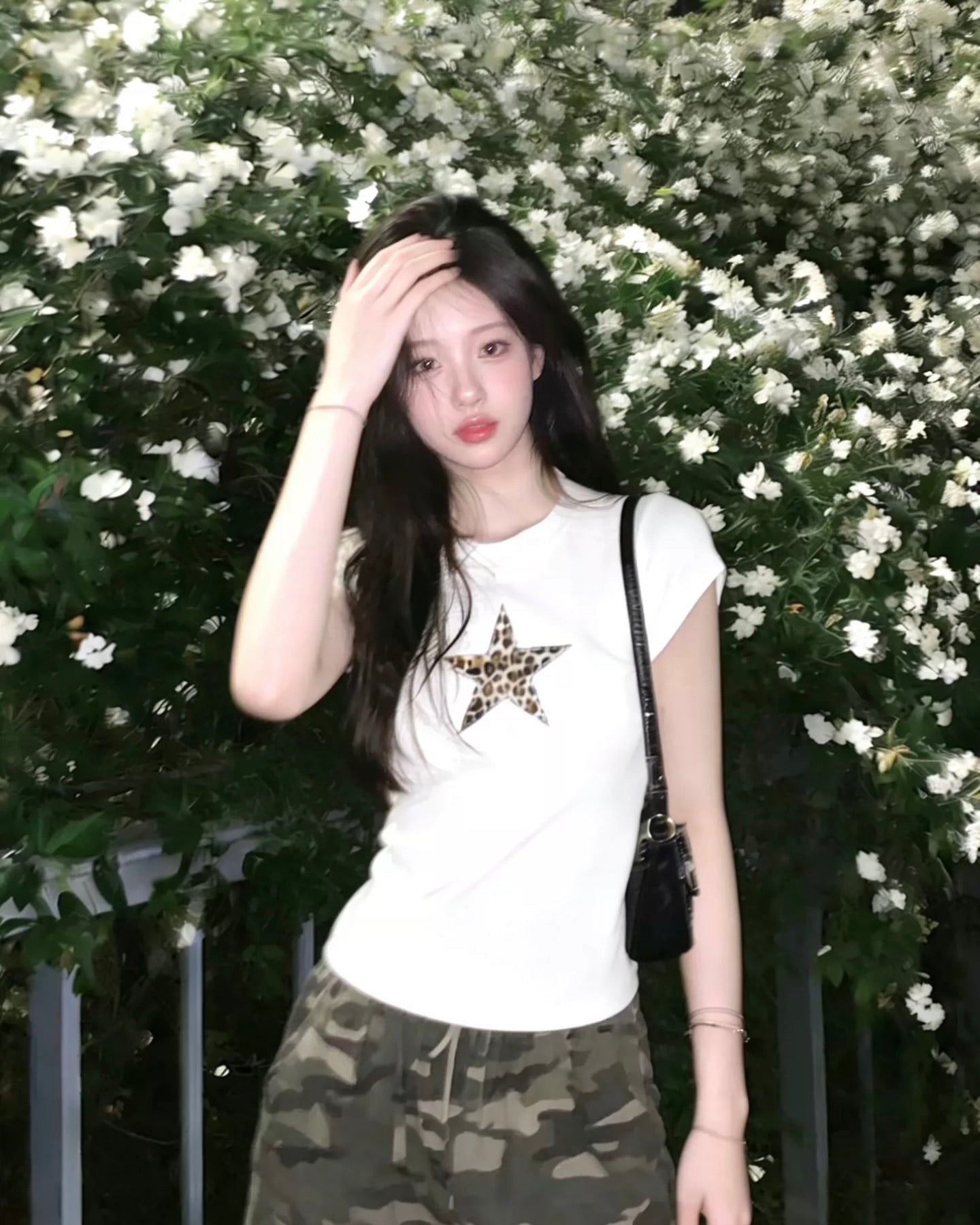 Leopard Star Slim T-Shirt