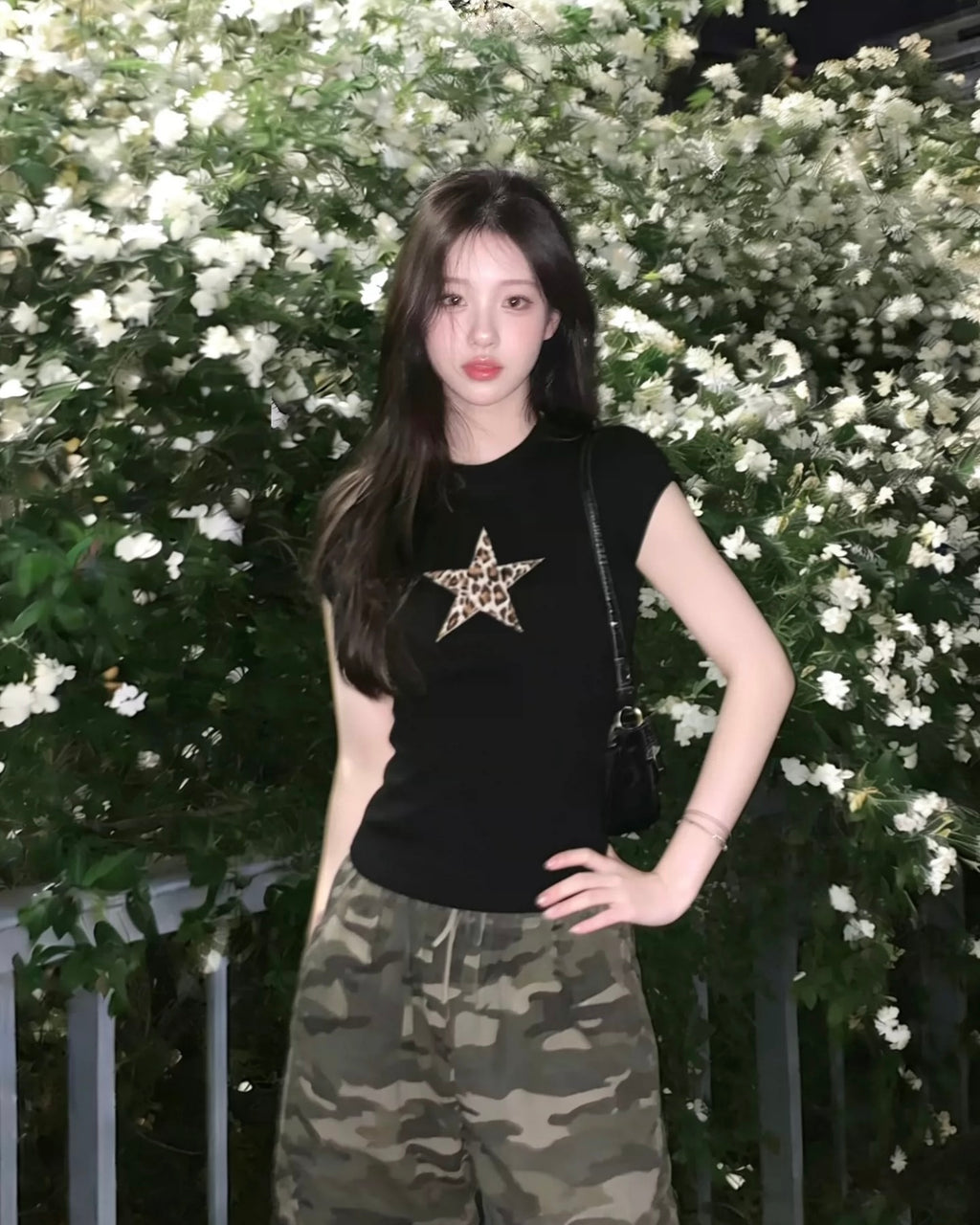 Leopard Star Slim T-Shirt