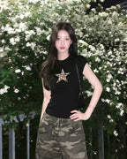 Leopard Star Slim T-Shirt