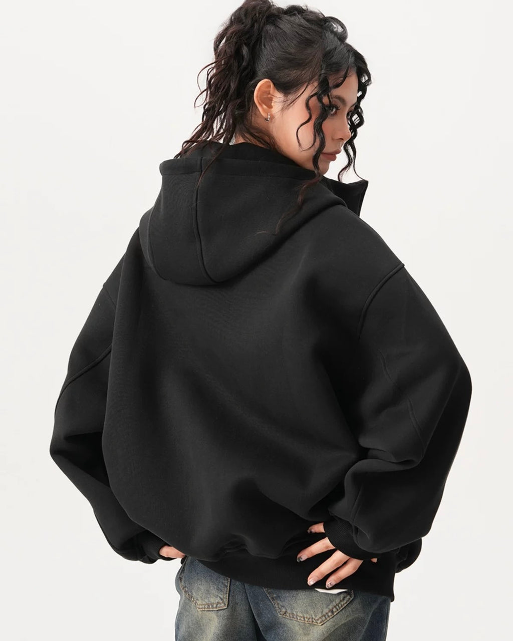 Premium Oversized Zip-Up Hoodie
