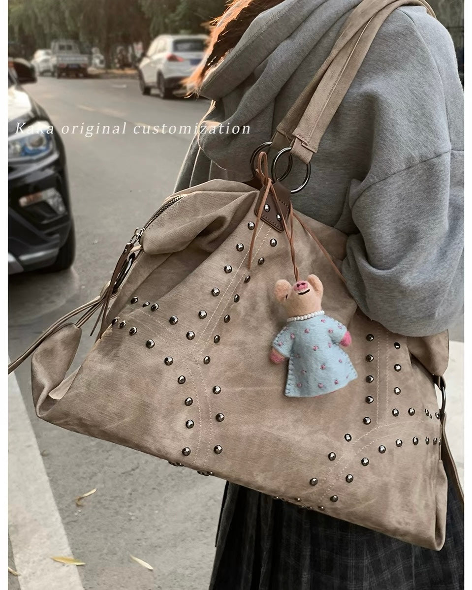 Vintage Stud Shoulder Bag