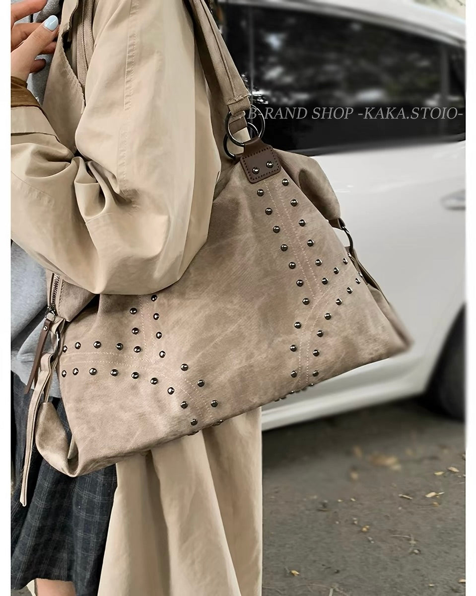 Vintage Stud Shoulder Bag