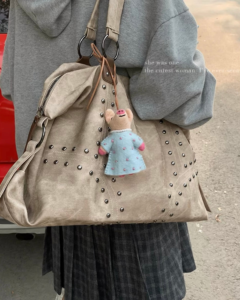 Vintage Stud Shoulder Bag