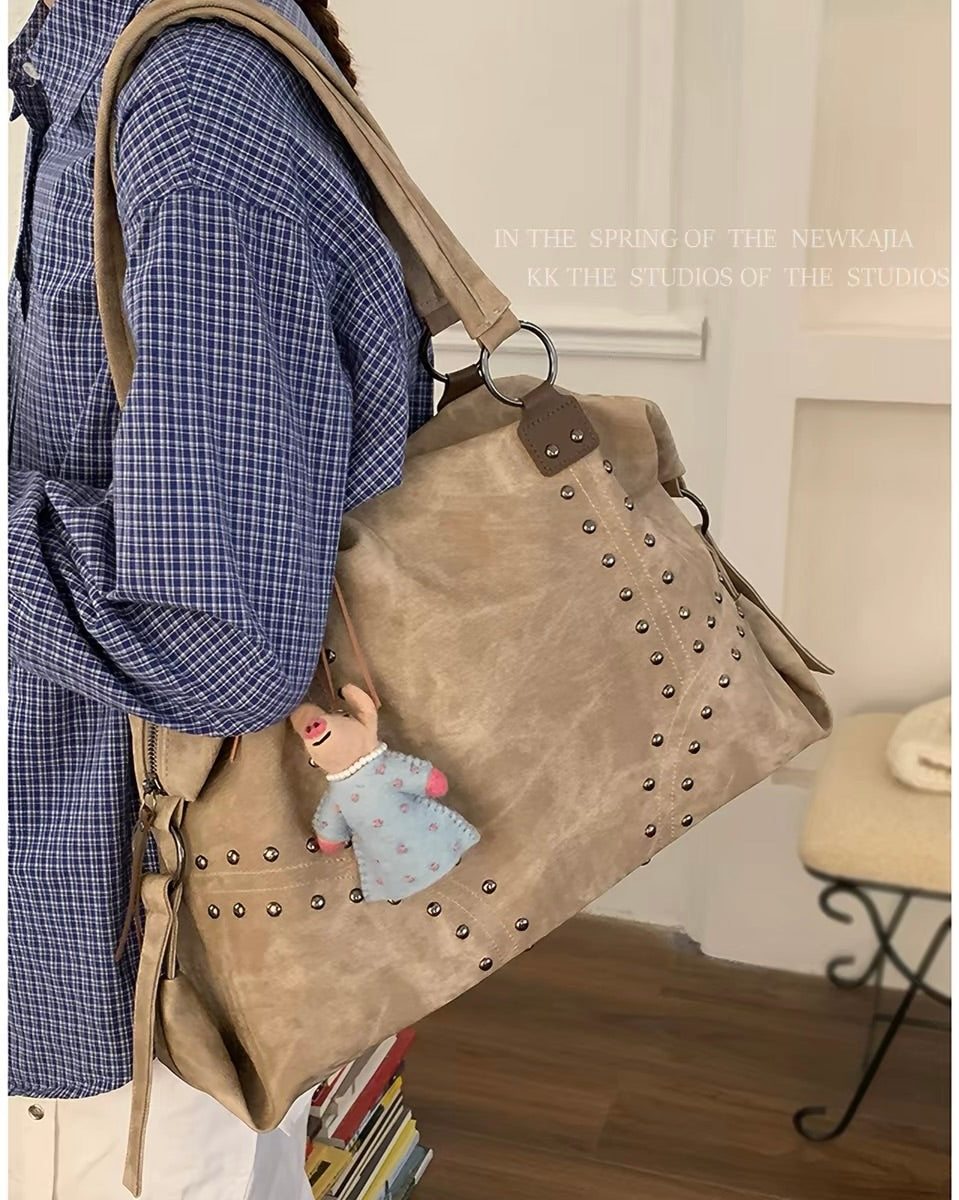 Vintage Stud Shoulder Bag