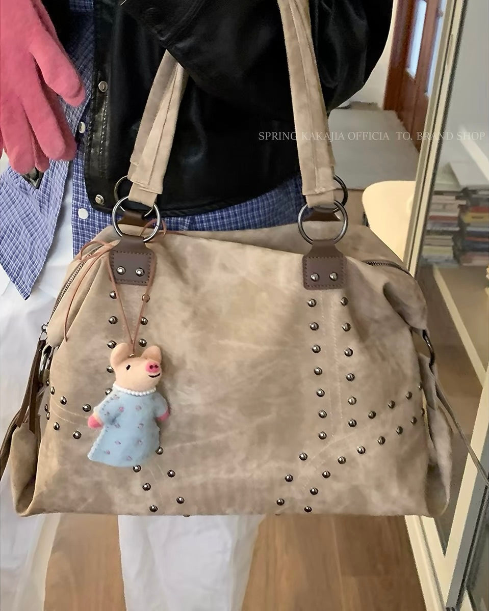 Vintage Stud Shoulder Bag