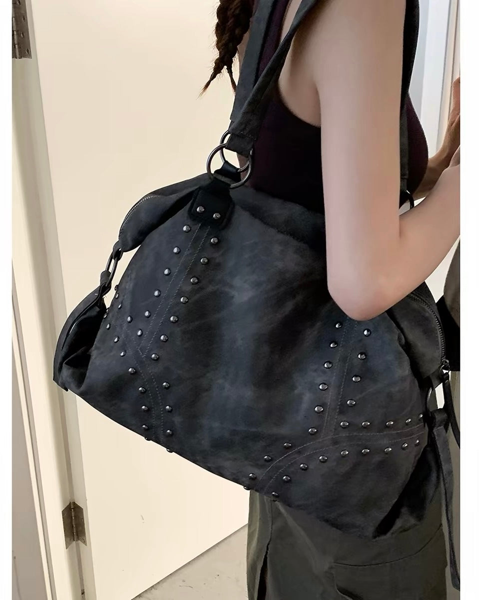 Vintage Stud Shoulder Bag