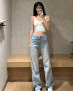 Light Blue Wide-Leg Jeans