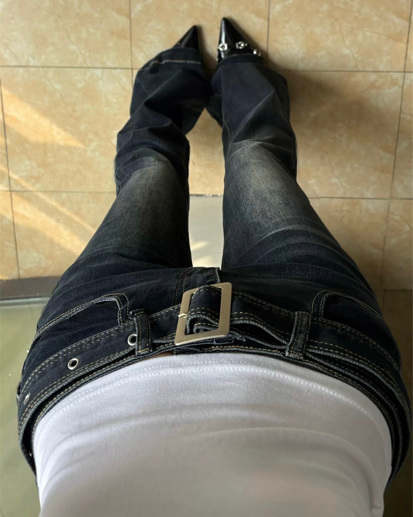 Dark Wash Flared Jeans