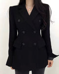 Double-Breasted Waist Blazer