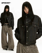 Black Oversized Denim Jacket