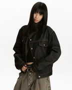Black Oversized Denim Jacket