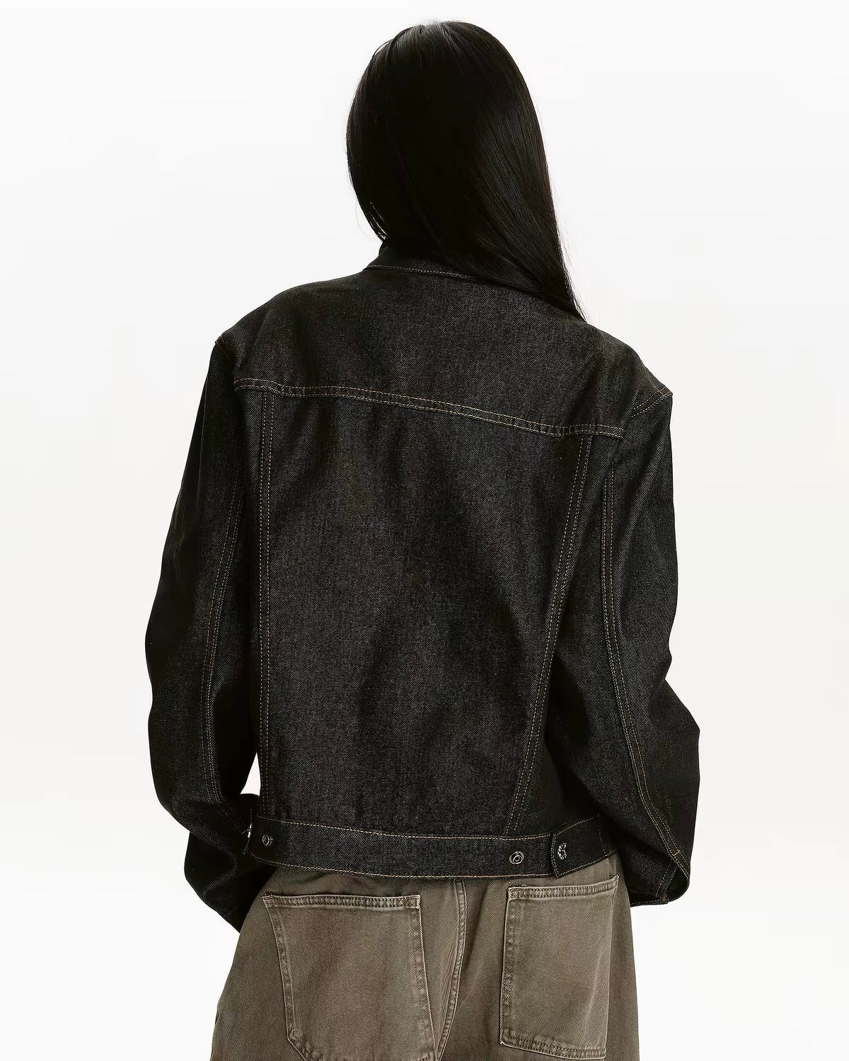 Black Oversized Denim Jacket