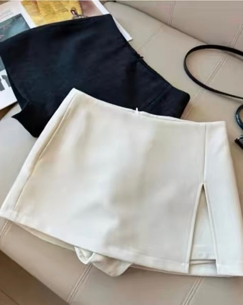 Side Slit Mini Skirt