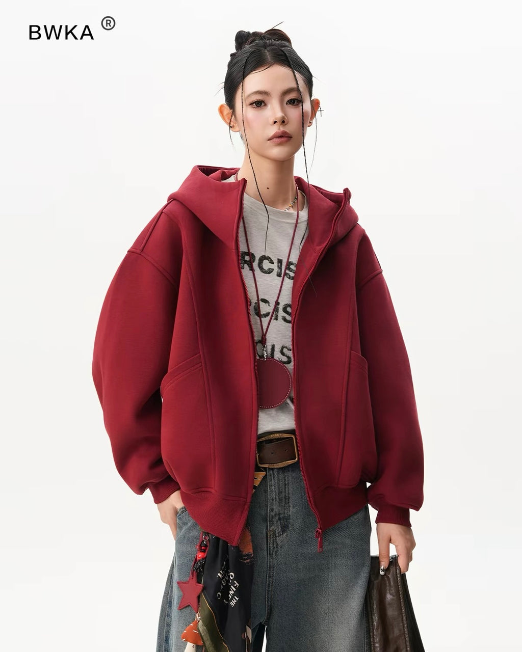 Oversized Zip-Up Hoodie