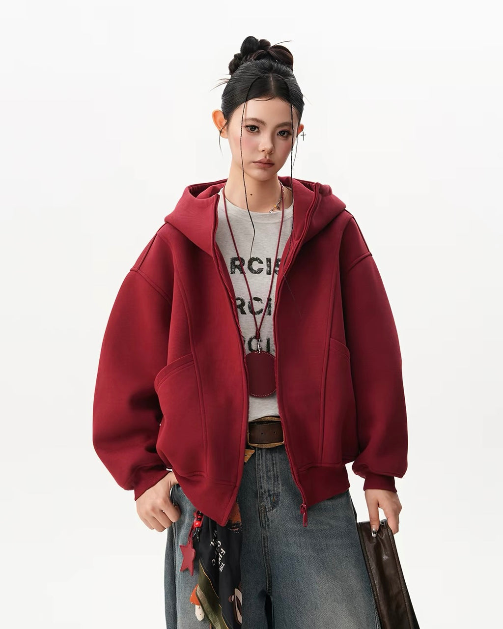 Oversized Zip-Up Hoodie