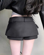 Belted Mini Skort