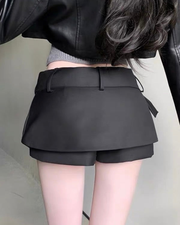 Belted Mini Skort
