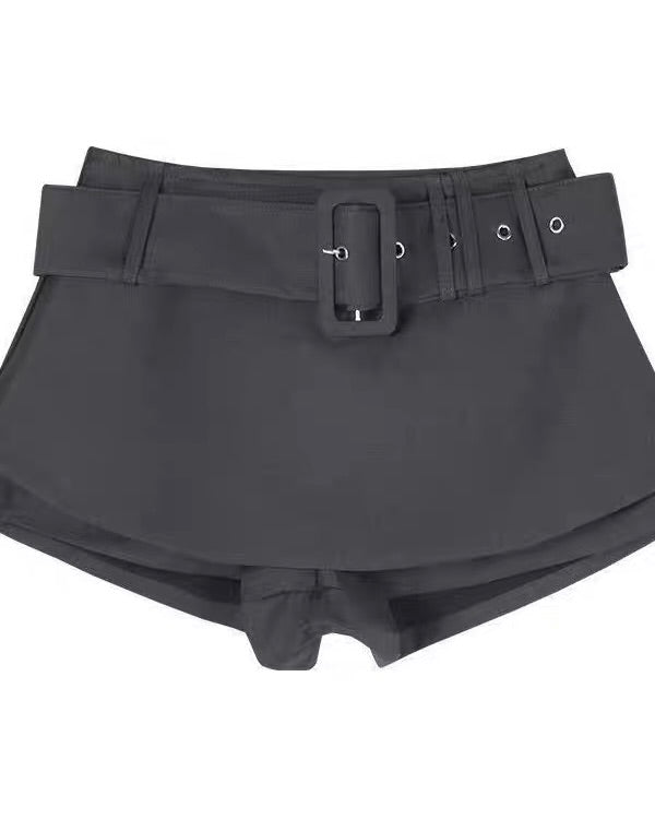 Belted Mini Skort