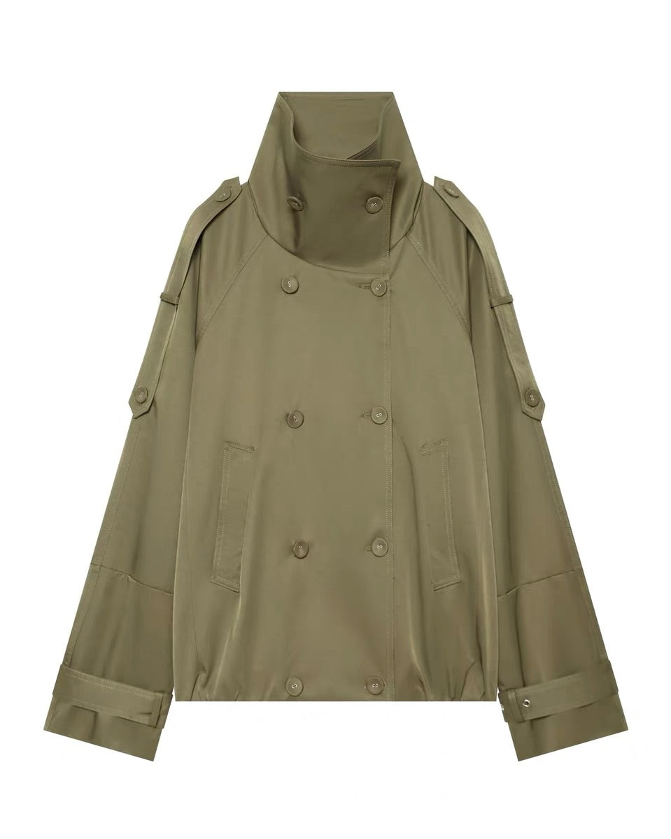 High Collar Utility Jacket