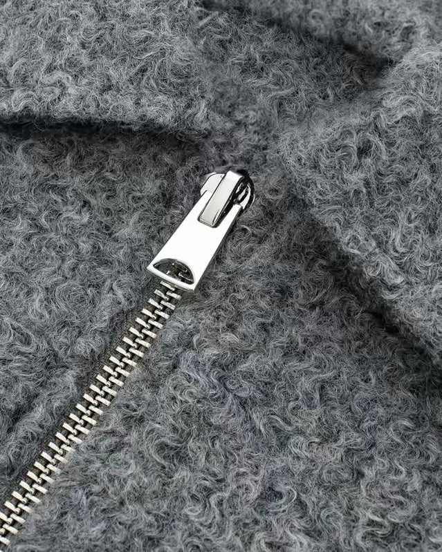 Bouclé Zip Jacket