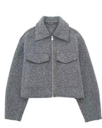 Bouclé Zip Jacket